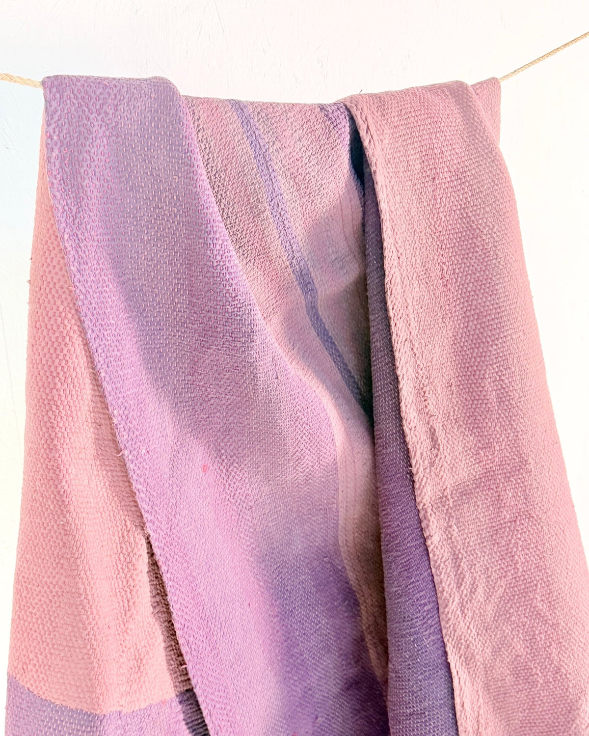 Project Kantha Quilt: Heavyweight Purple and Pink with Embroidery - Biggs & Hill