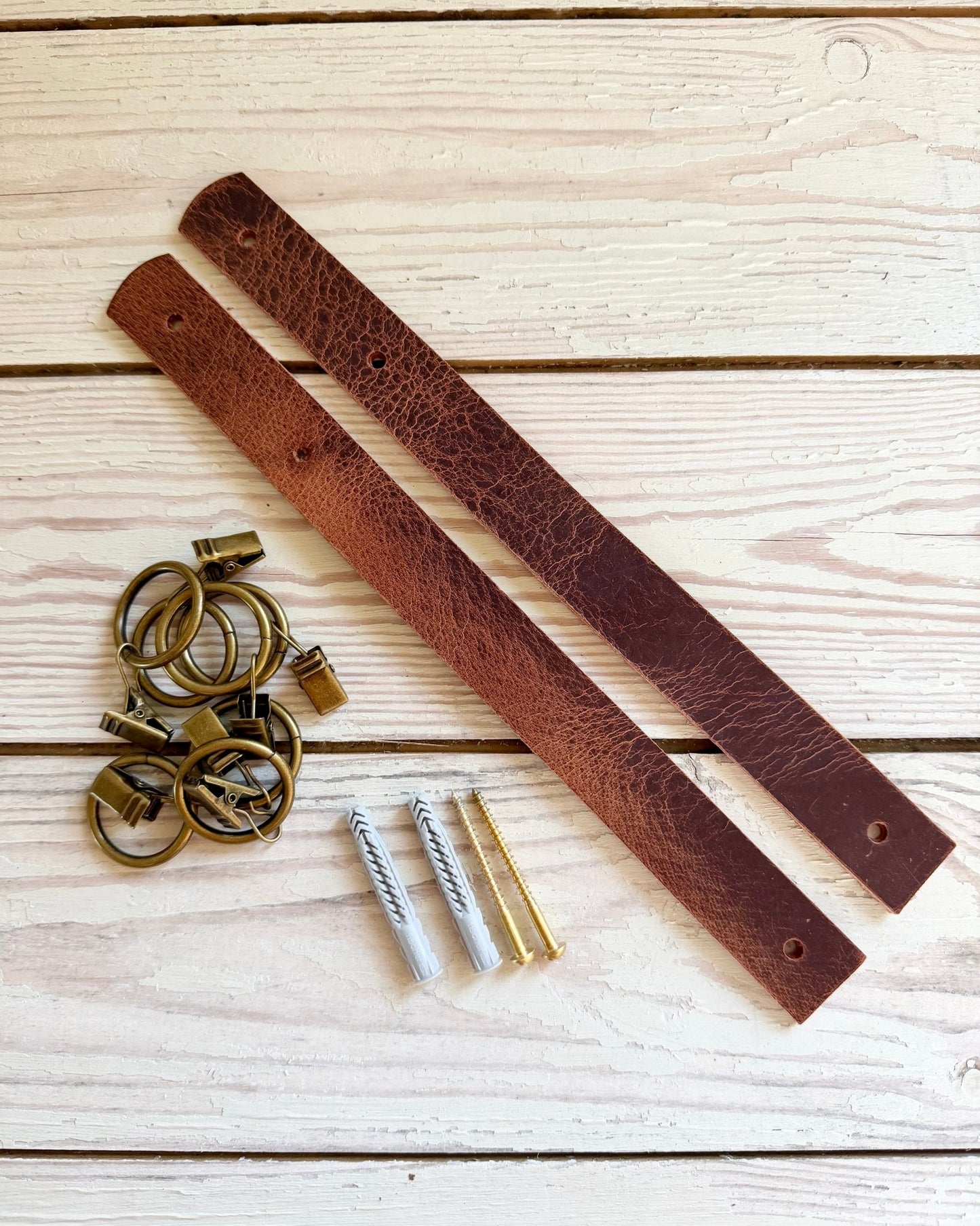 Leather Pole Hanging Kit - Biggs & Hill