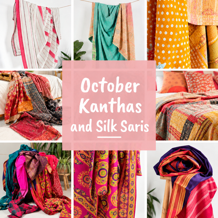 October Kantha and Silk Sari Preview