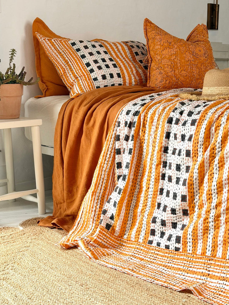 KANTHA STITCH BED THROWS - Biggs & Hill