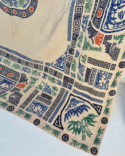 Chinese Double Sided Printed Textile or Bedcover - Biggs & Hill