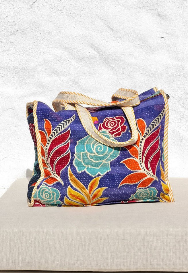 Vintage Kantha Tote Bag 01 - Biggs & Hill