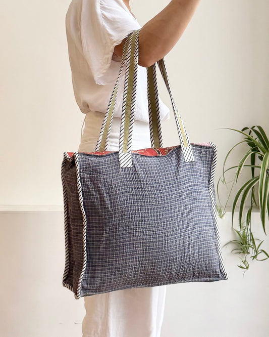 Vintage Kantha Tote Bag 03 - Biggs & Hill
