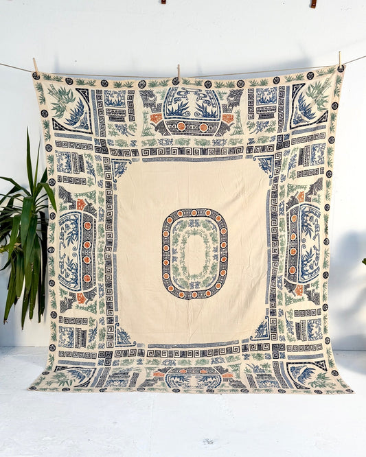 Chinese Double Sided Printed Textile or Bedcover - Biggs & Hill