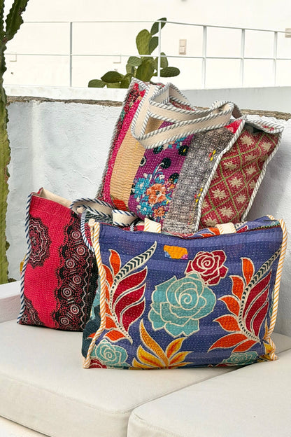 Vintage Kantha Tote Bag 14 - Biggs & Hill