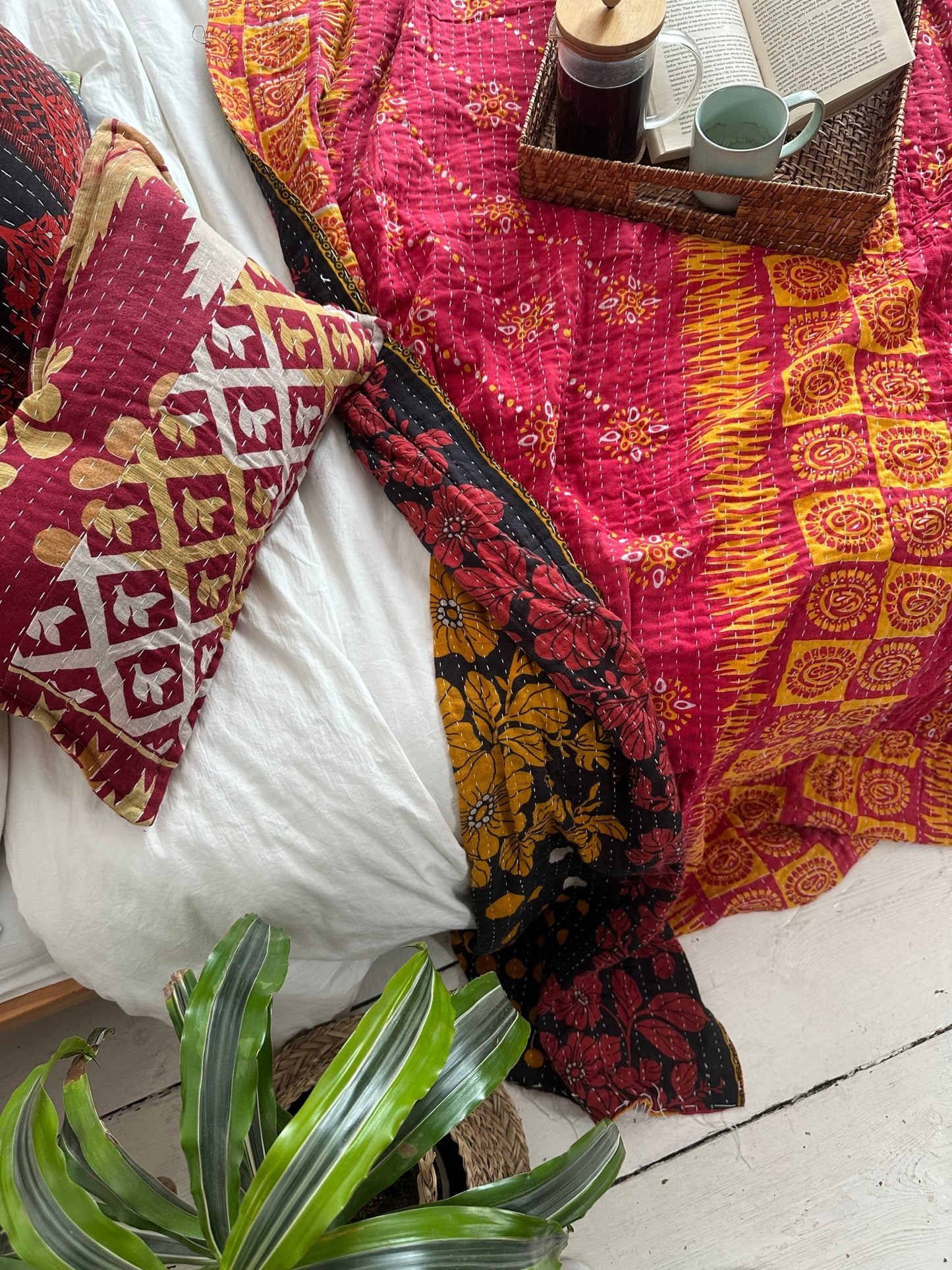 Vintage Sari Kantha Quilt 17 - Biggs & Hill