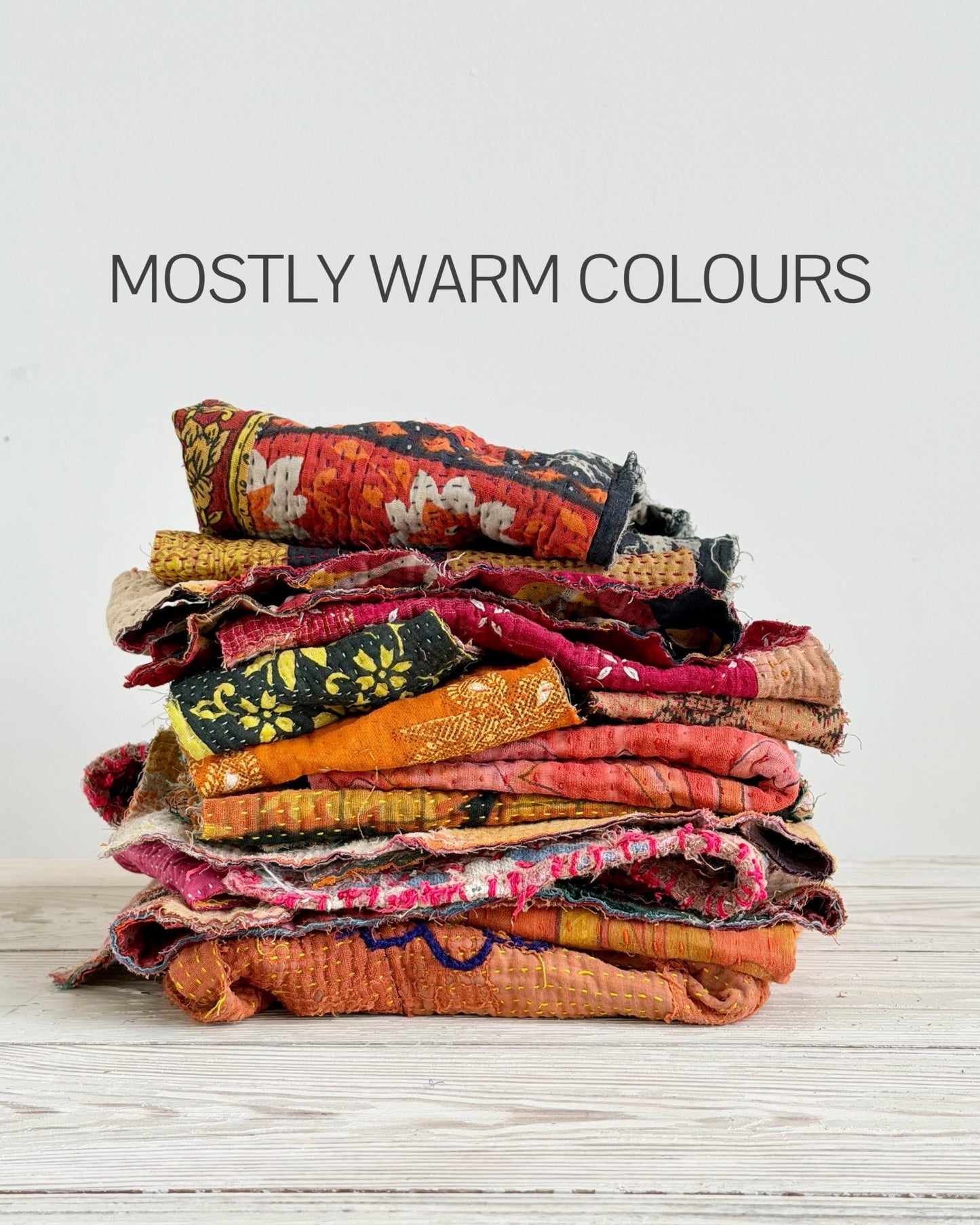 Kantha Fabric Scrap Offcuts - Biggs & Hill