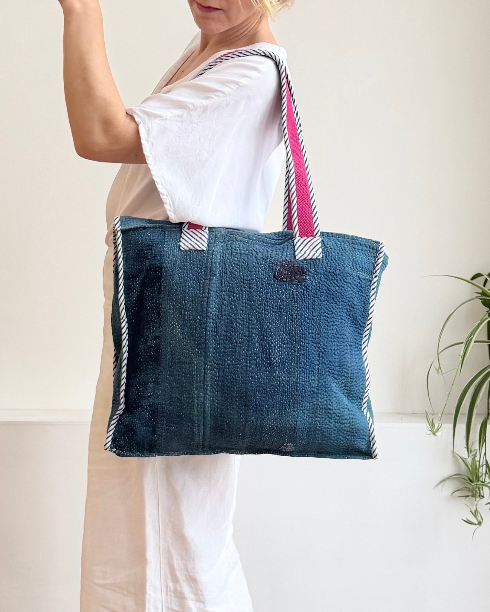 Vintage Kantha Tote Bag 06 - Biggs & Hill