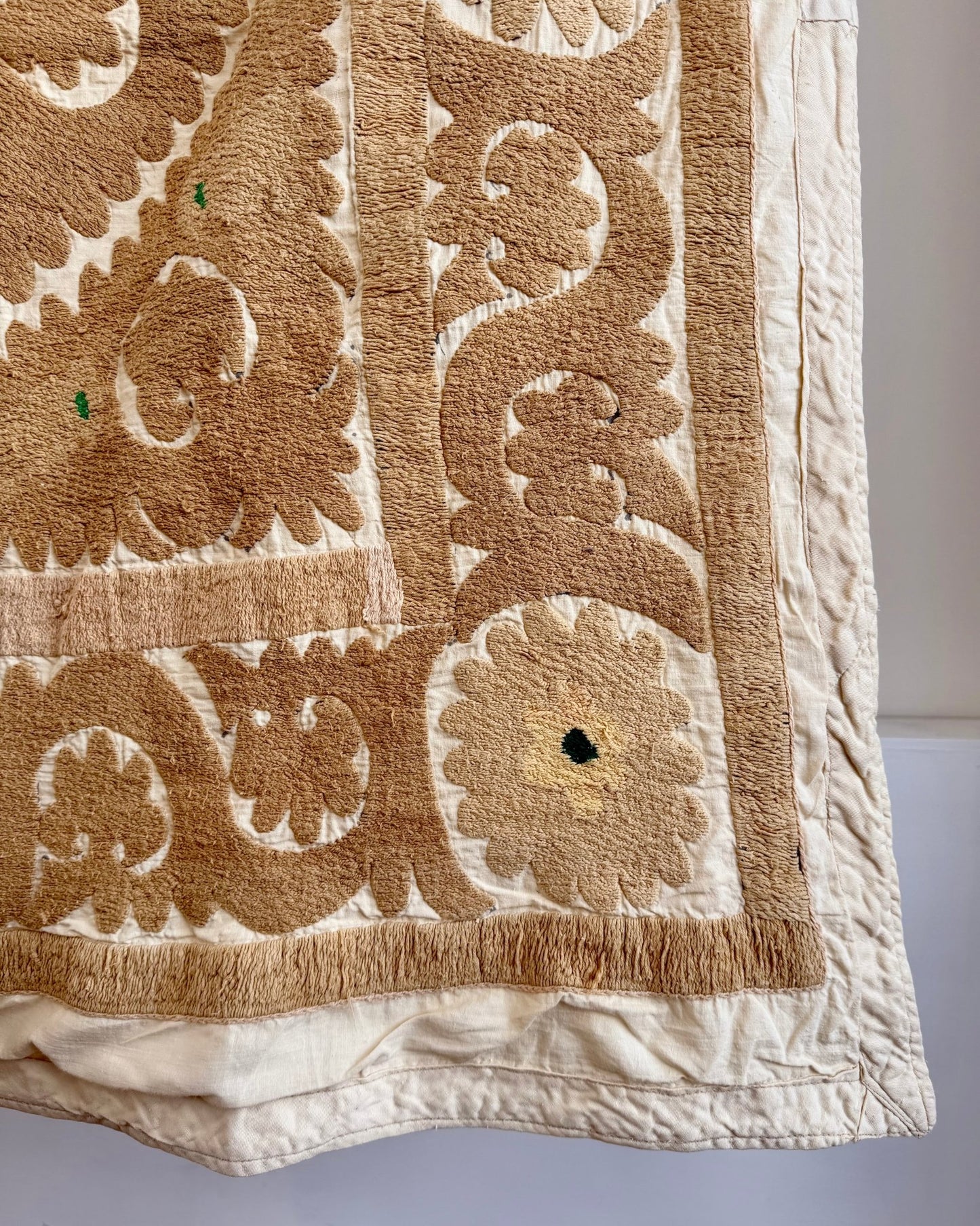 Uzbek Suzani Wall Hanging With Cotton Hand Embroidery 05 - Biggs & Hill