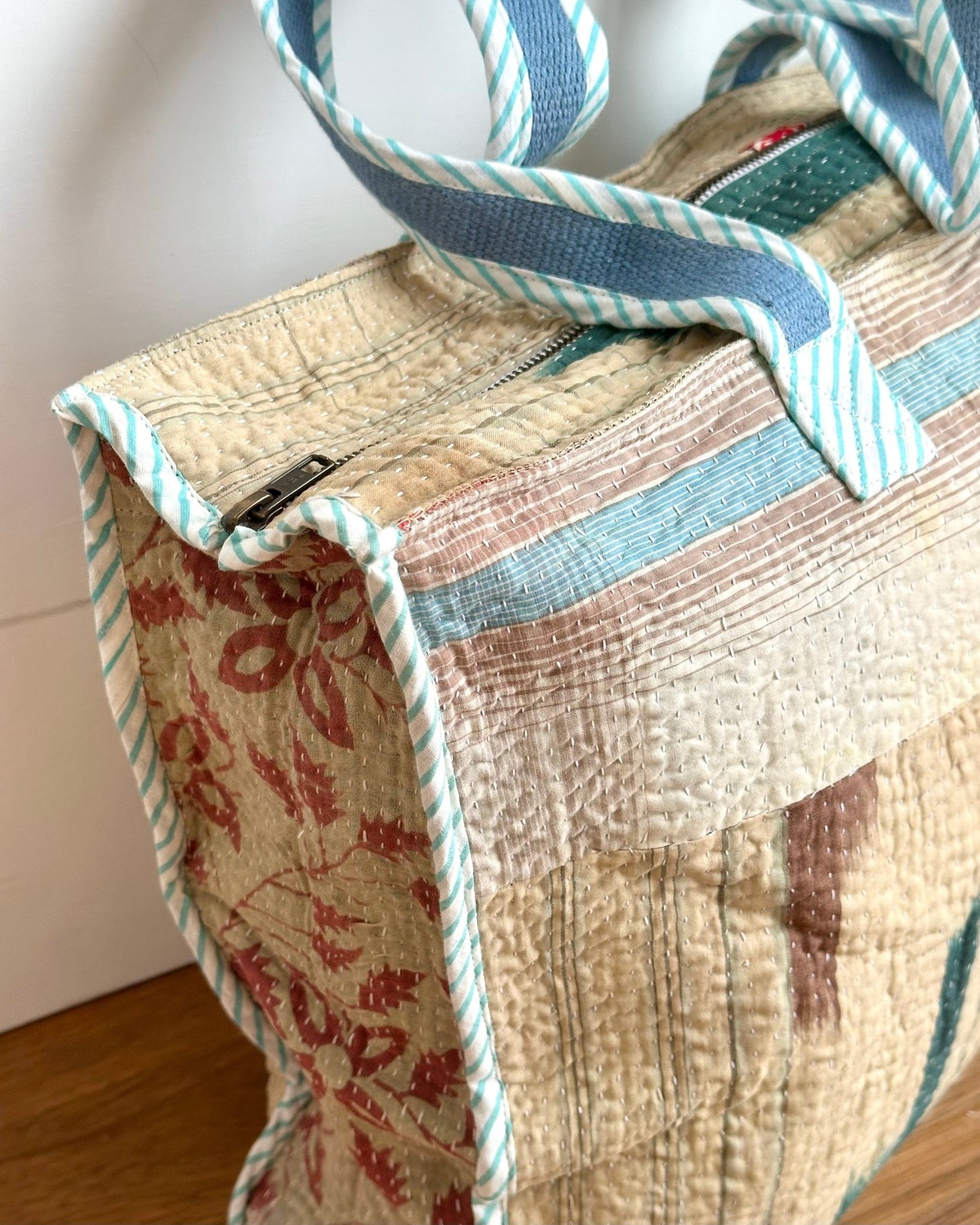 Vintage Kantha Tote Bag 13 - Biggs & Hill