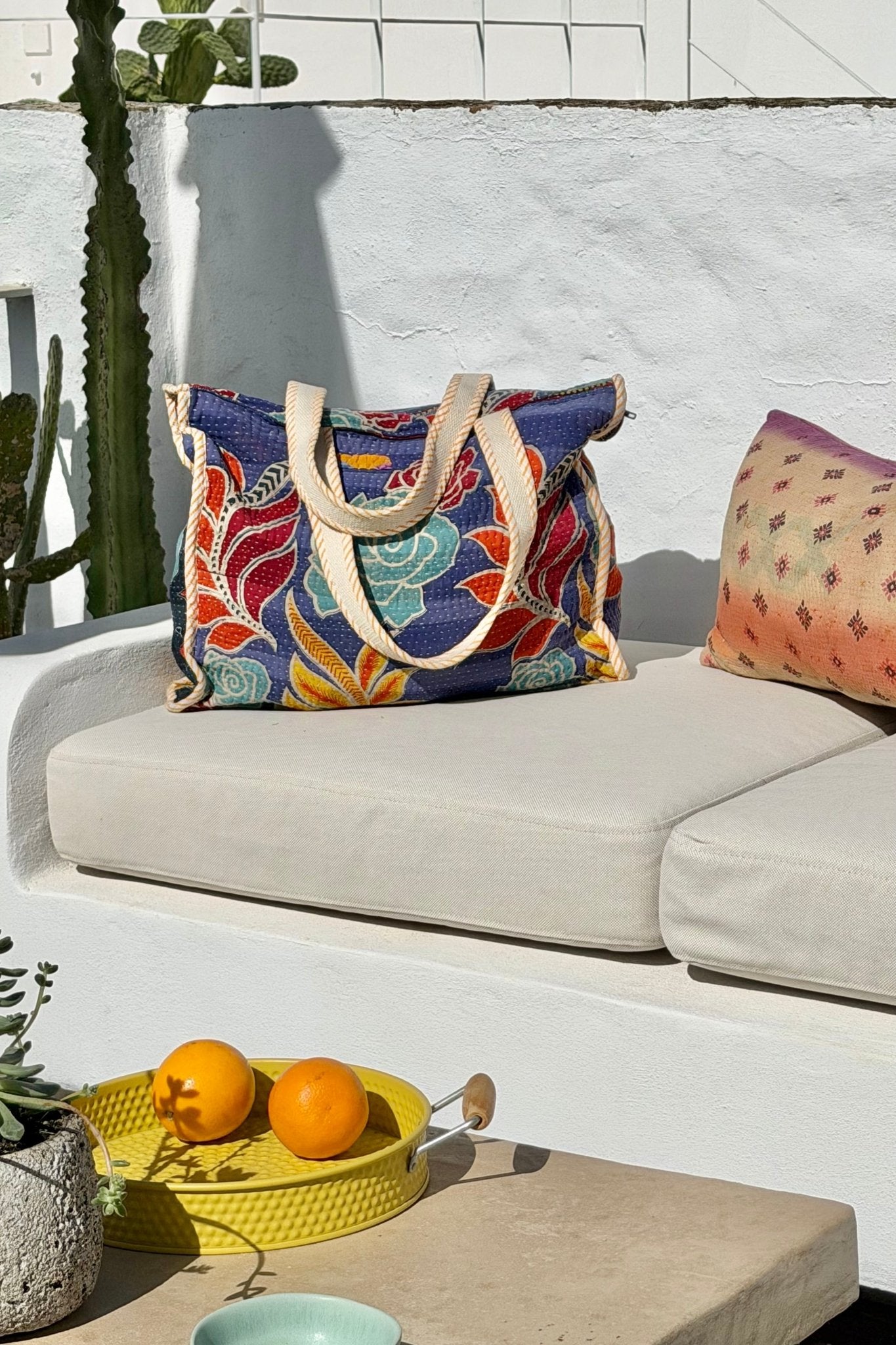 Vintage Kantha Tote Bag 01 - Biggs & Hill