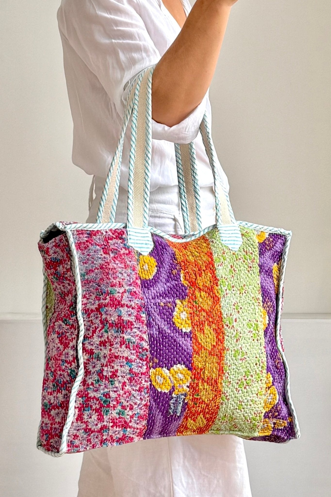 Vintage Kantha Tote Bag 03 - Biggs & Hill