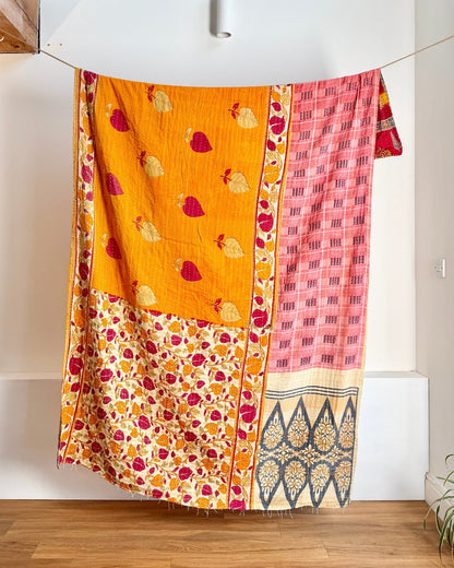 Vintage Sari Kantha Quilt 13 - Biggs & Hill