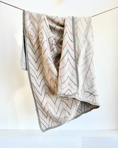 Project Kantha Quilt: Large Nakshi Kantha With Zig Zag Embroidery - Biggs & Hill
