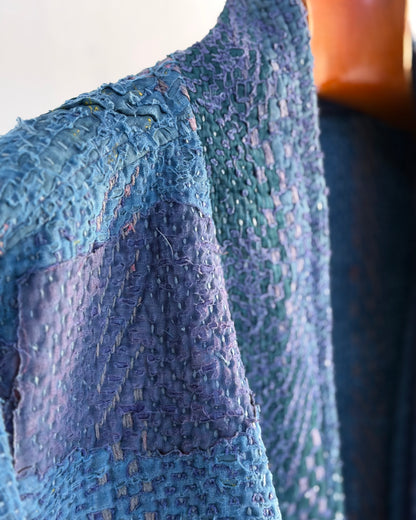 Índigo Printed Kantha Jacket
