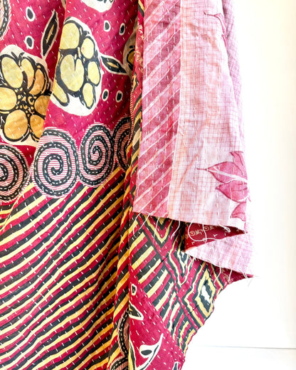 Sari Fabric Kantha Quilt 24 - Biggs & Hill
