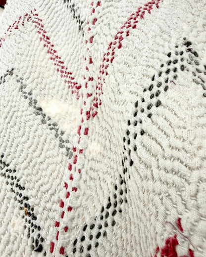 Project Kantha Quilt: Large Nakshi Kantha With Zig Zag Embroidery - Biggs & Hill