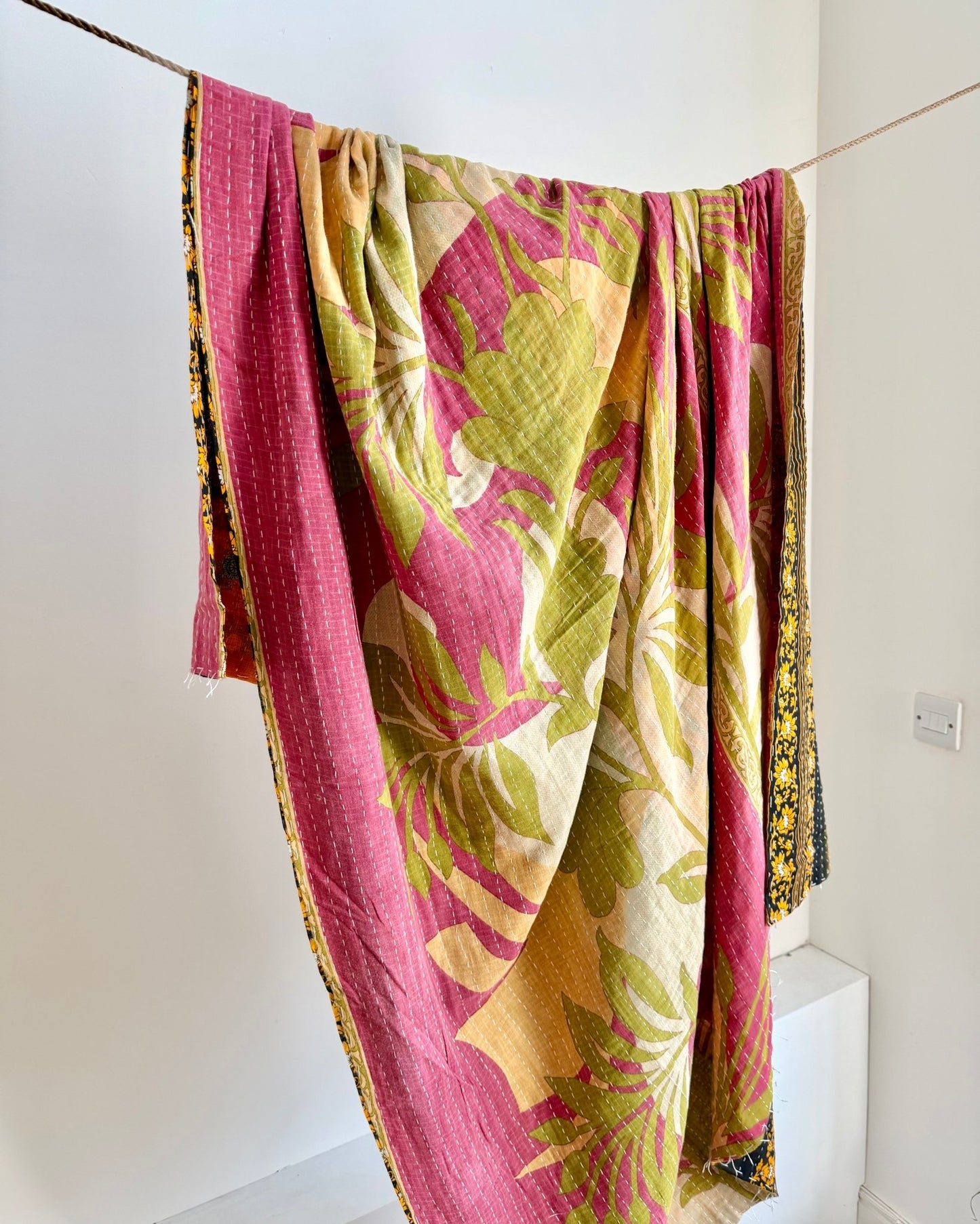 Vintage Sari Kantha Quilt 7 - Biggs & Hill