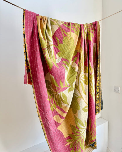 Vintage Sari Kantha Quilt 7 - Biggs & Hill