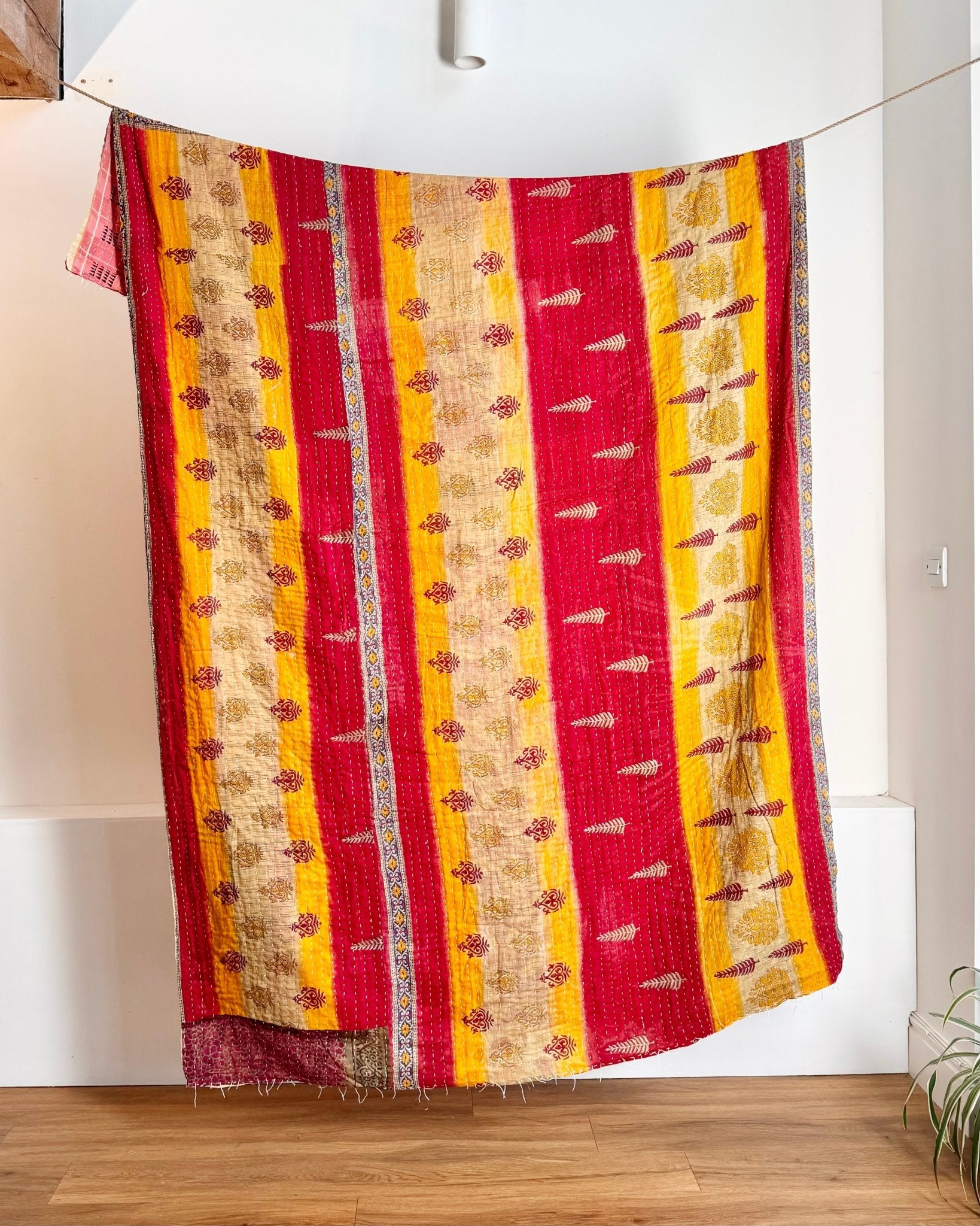 Vintage Sari Kantha Quilt 13 - Biggs & Hill