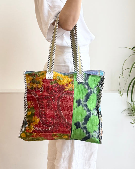 Vintage Kantha Tote Bag 05 - Biggs & Hill