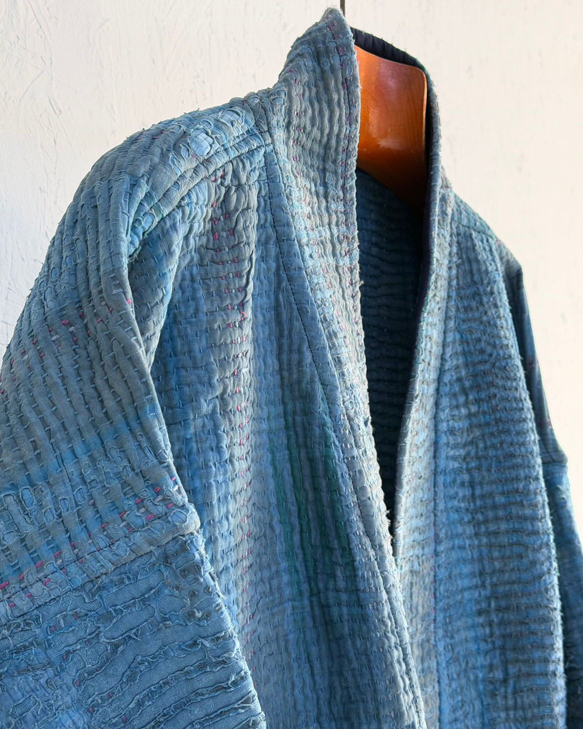 Índigo Printed Kantha Jacket