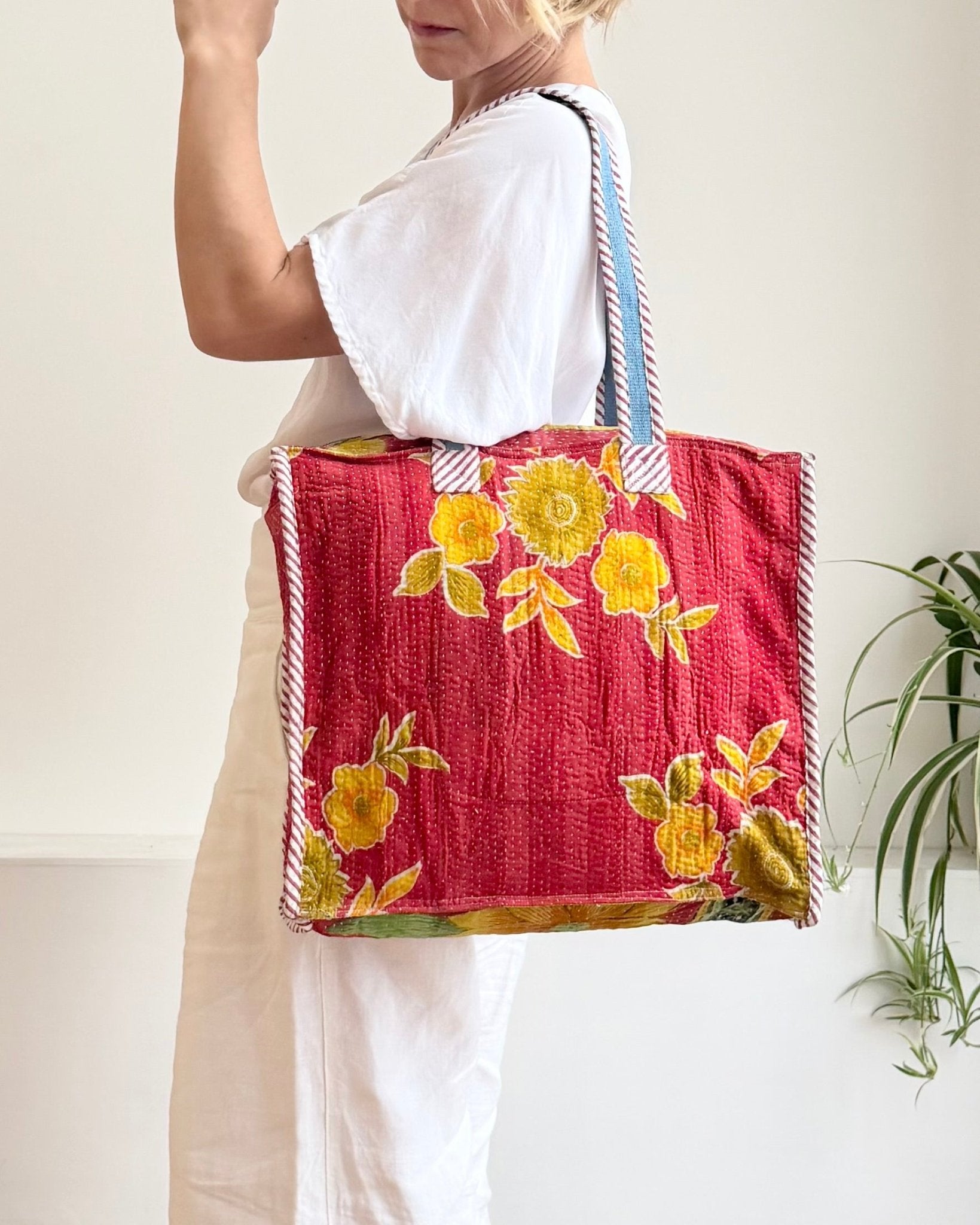 Vintage Kantha Tote Bag 08 - Biggs & Hill