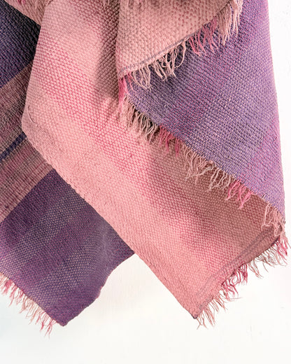 Project Kantha Quilt: Heavyweight Purple and Pink with Embroidery