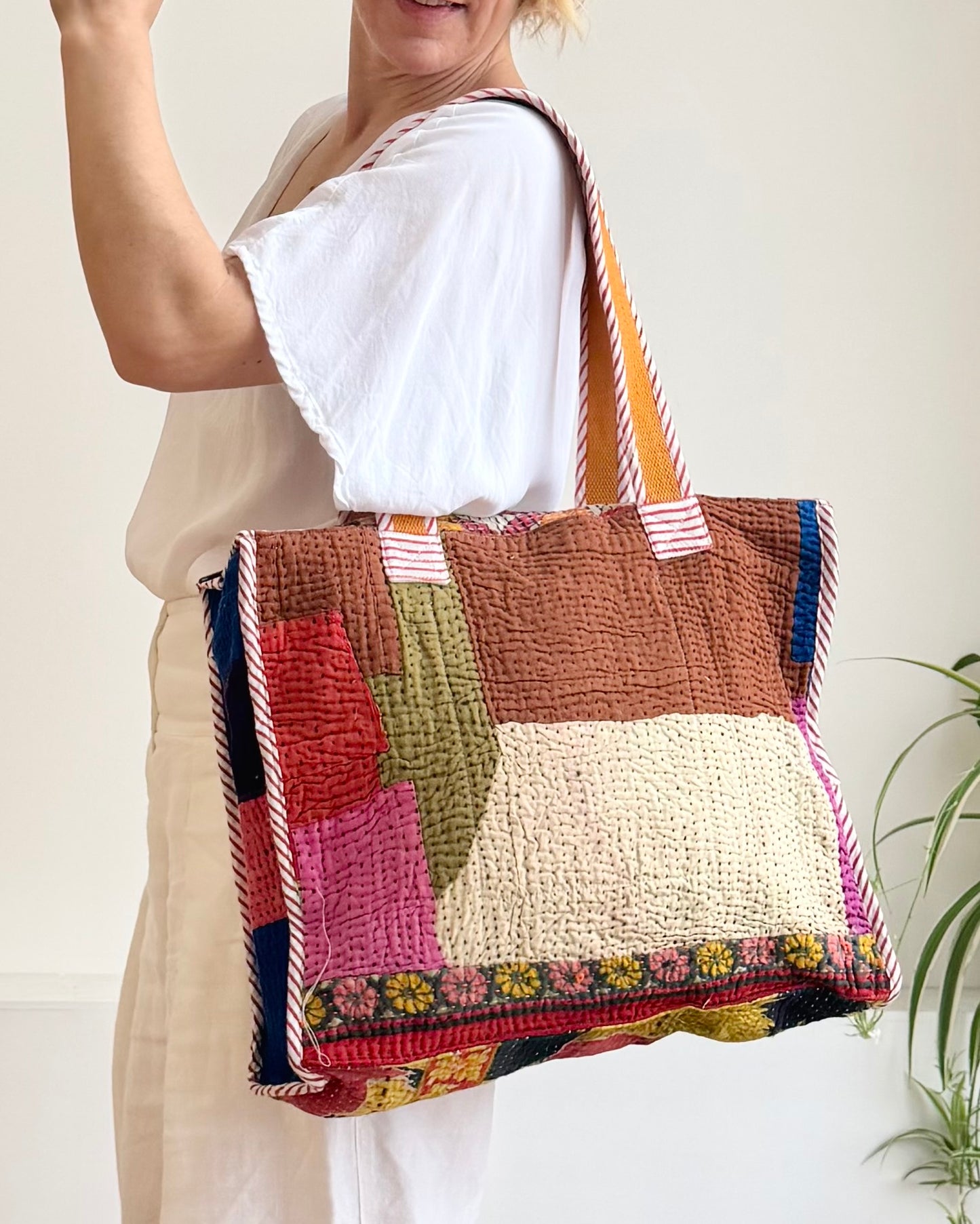 Vintage Kantha Tote Bag 10 - Biggs & Hill