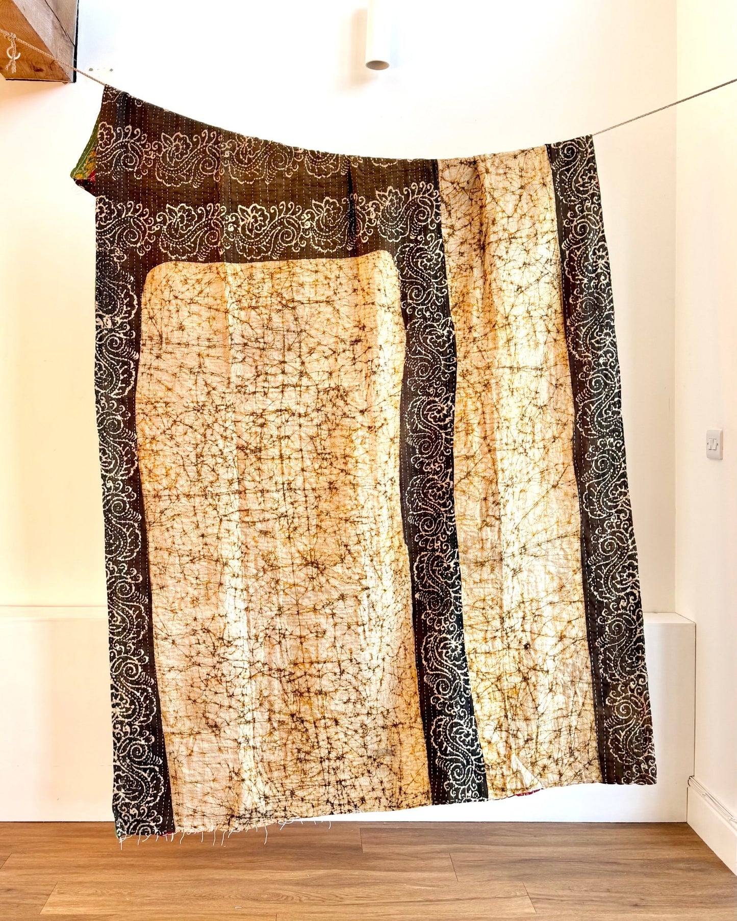 Sari Fabric Kantha Quilt 23 - Biggs & Hill