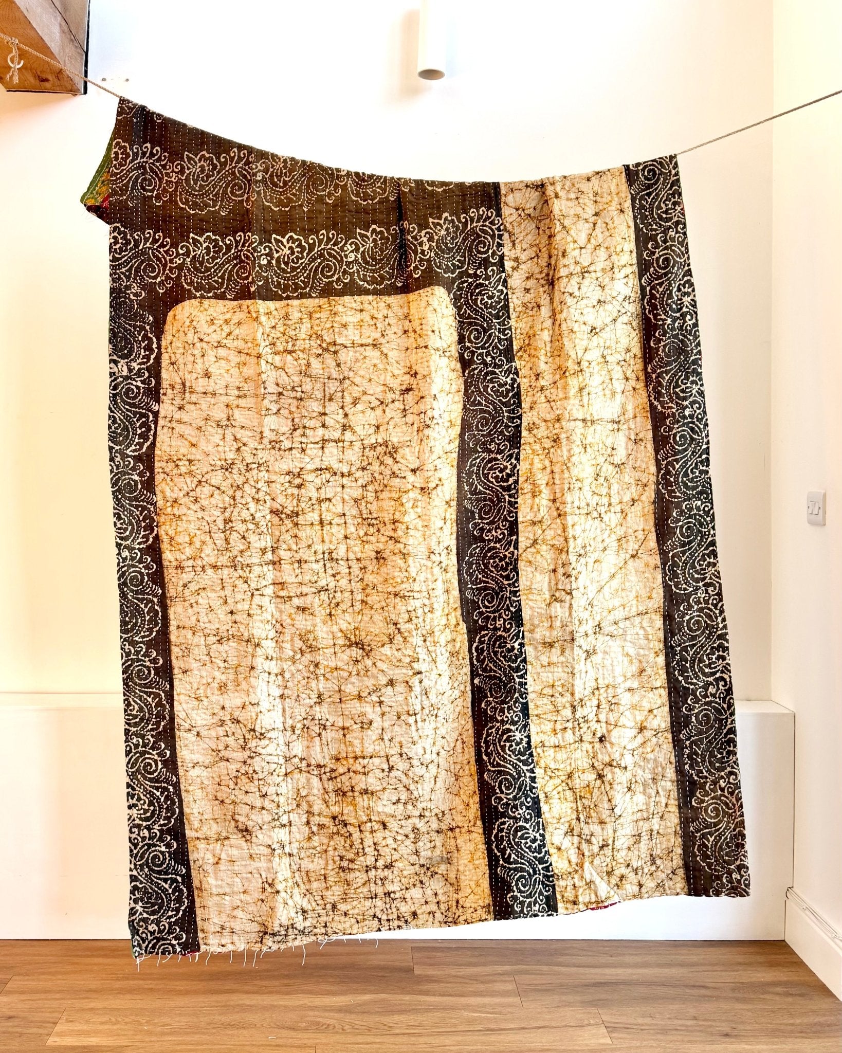 Sari Fabric Kantha Quilt 23 - Biggs & Hill