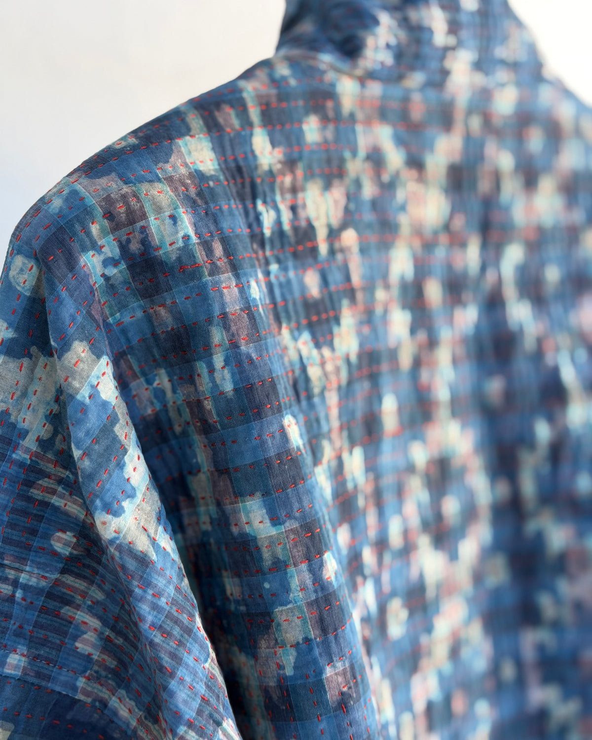 Índigo Printed Kantha Jacket