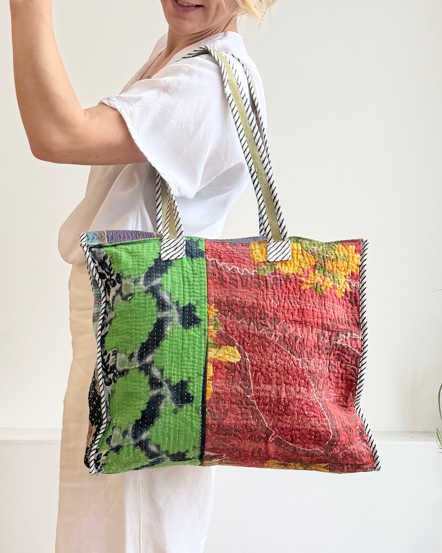 Vintage Kantha Tote Bag 05 - Biggs & Hill