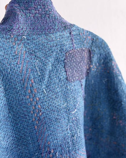 Índigo Printed Kantha Jacket