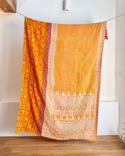 Vintage Sari Kantha Quilt 11 - Biggs & Hill