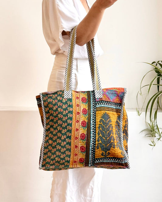Vintage Kantha Tote Bag 07 - Biggs & Hill