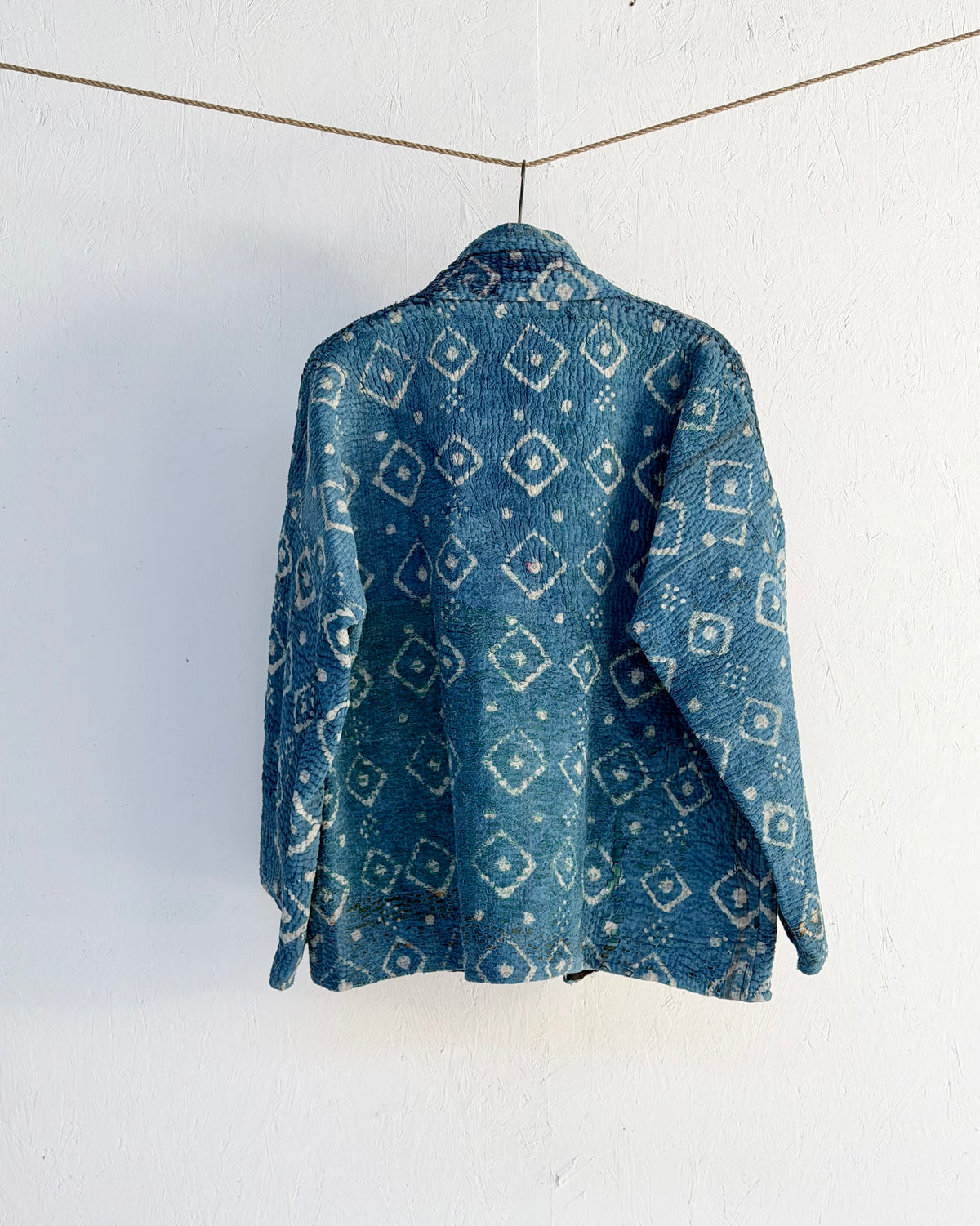 Índigo Printed Kantha Jacket