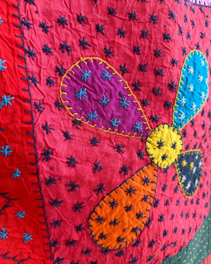 Patchwork Hand Stitched Jogi Bedspread 11 - King Size - Biggs & Hill