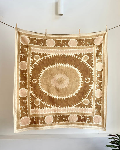 Uzbek Suzani Wall Hanging With Cotton Hand Embroidery 02 - Biggs & Hill
