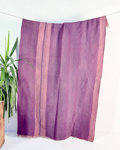 Project Kantha Quilt: Heavyweight Purple and Pink with Embroidery