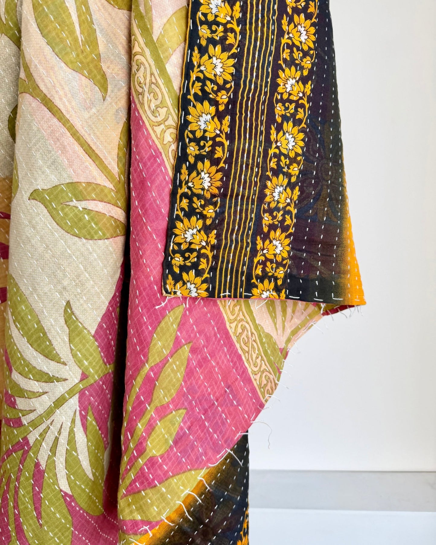 Vintage Sari Kantha Quilt 7 - Biggs & Hill