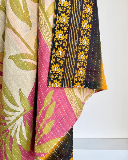 Vintage Sari Kantha Quilt 7 - Biggs & Hill