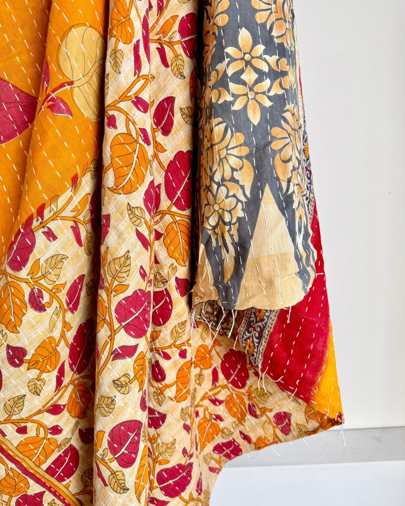 Vintage Sari Kantha Quilt 13 - Biggs & Hill