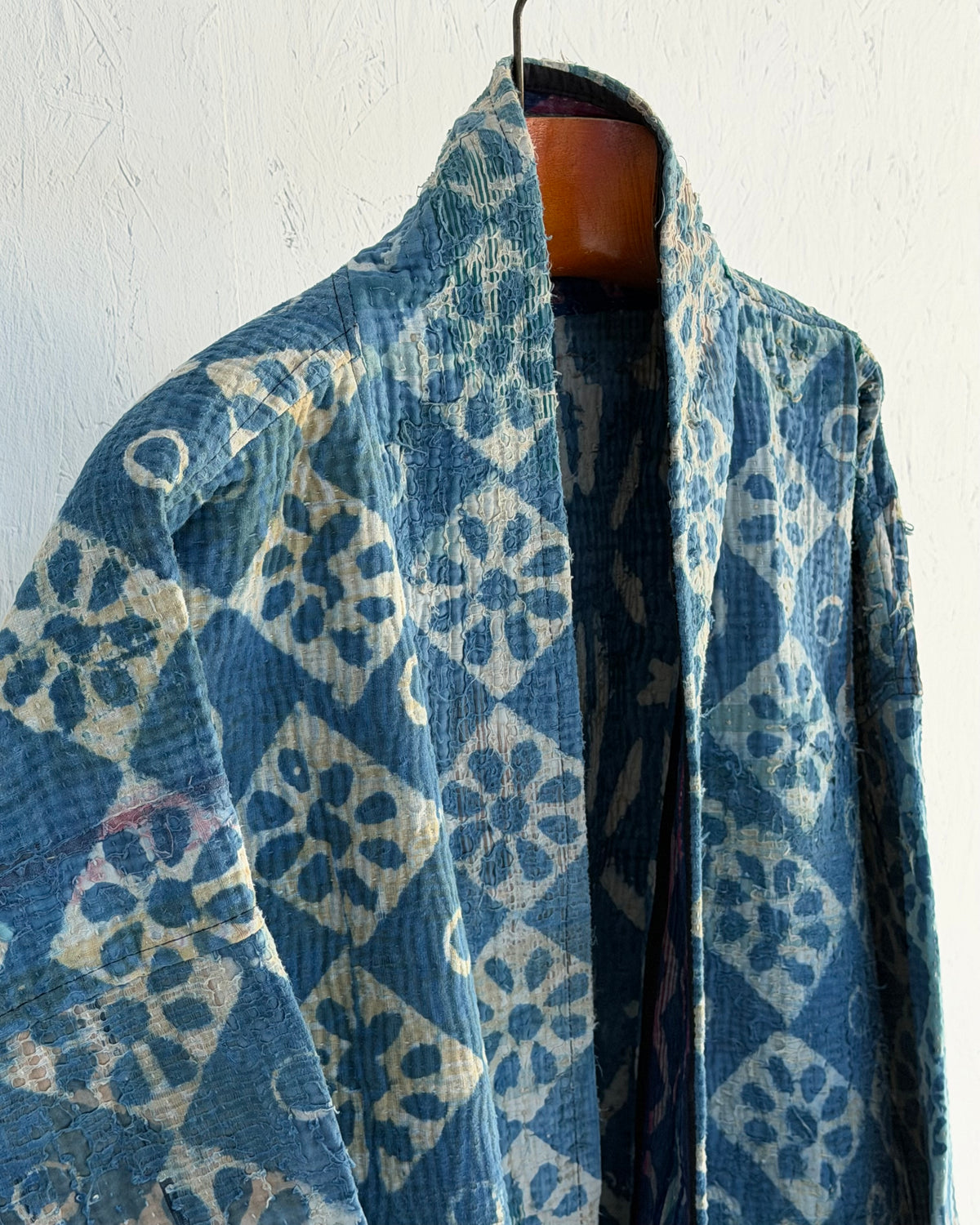 Índigo Printed Kantha Jacket