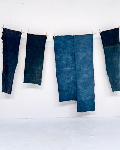 Vintage Handloom Indigo Cotton from Laos