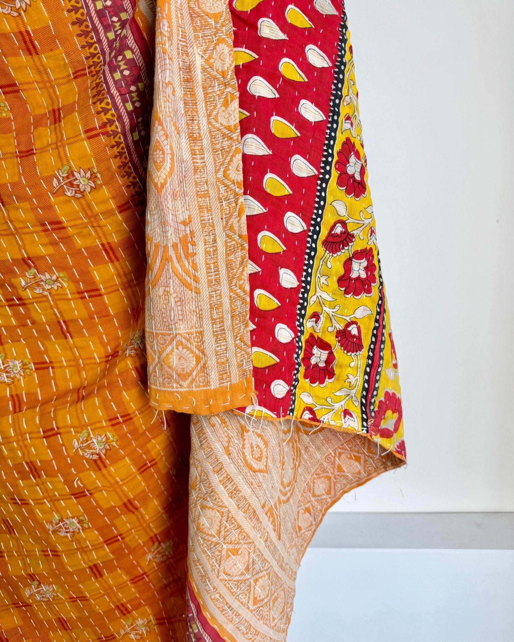 Vintage Sari Kantha Quilt 11 - Biggs & Hill