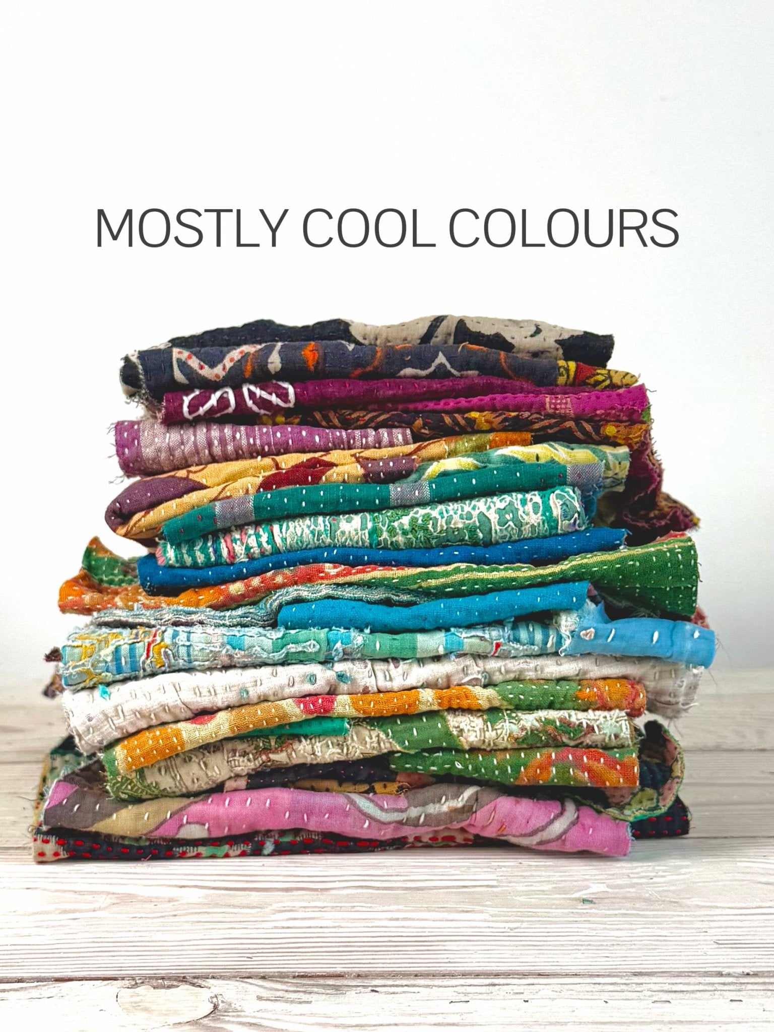 Kantha Fabric Scrap Offcuts - Biggs & Hill