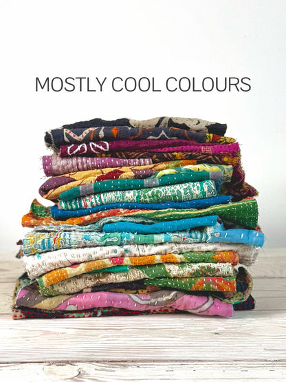Kantha Fabric Scrap Offcuts - Biggs & Hill