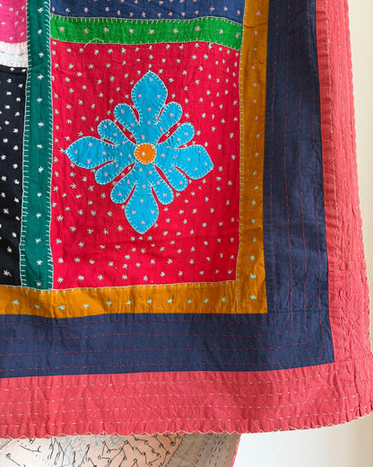 Patchwork Hand Stitched Jogi Bedspread 07 - King Size - Biggs & Hill
