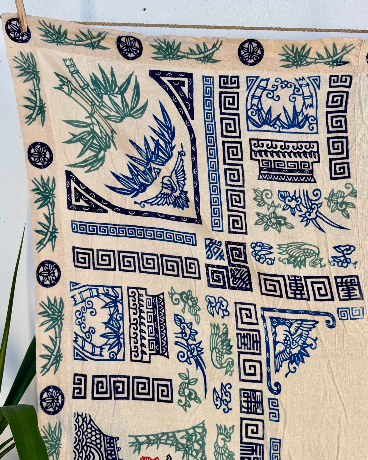 Chinese Double Sided Printed Textile or Bedcover - Biggs & Hill